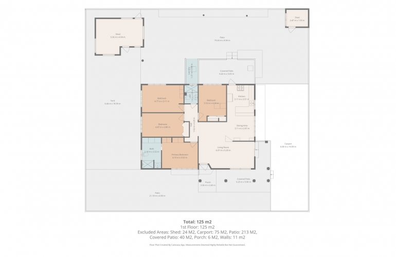 Woning met 4 slaapkamers en studio